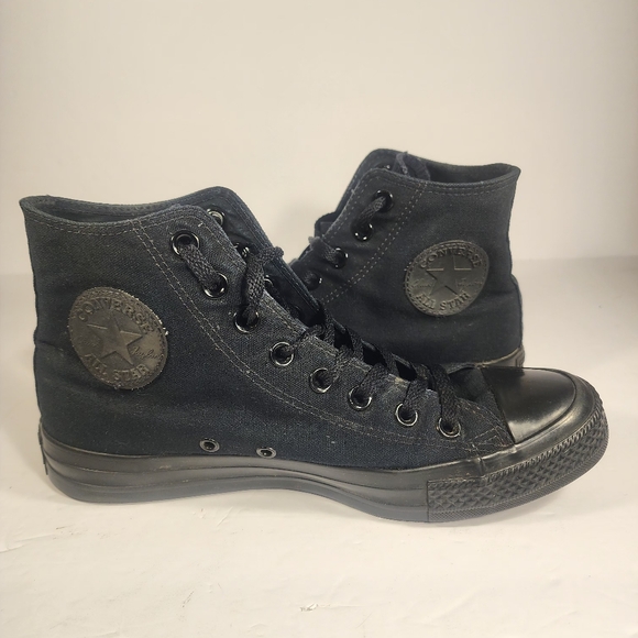 Converse Chuck Taylor All Star Hi All Black Unisex Men's size 7 Women's Size 9 - Picture 8 of 12